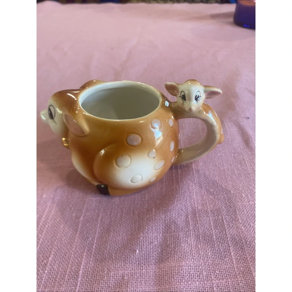 VTG Christopher Radko Shiny-Brite Open Sugar‎ Bowl Deer Friends Retired HTF